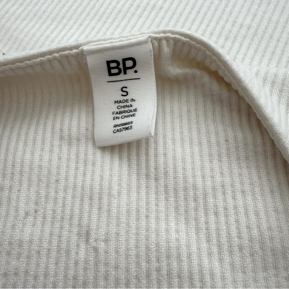 Set of 2 Cream and White Size Small Bodysuits from Open Edit and Bp - Picture 7 of 12